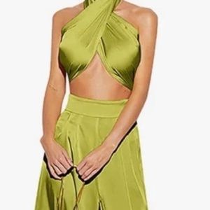 White Fox Boutique Special Moment Scarf Wrap MATCHA GREEN